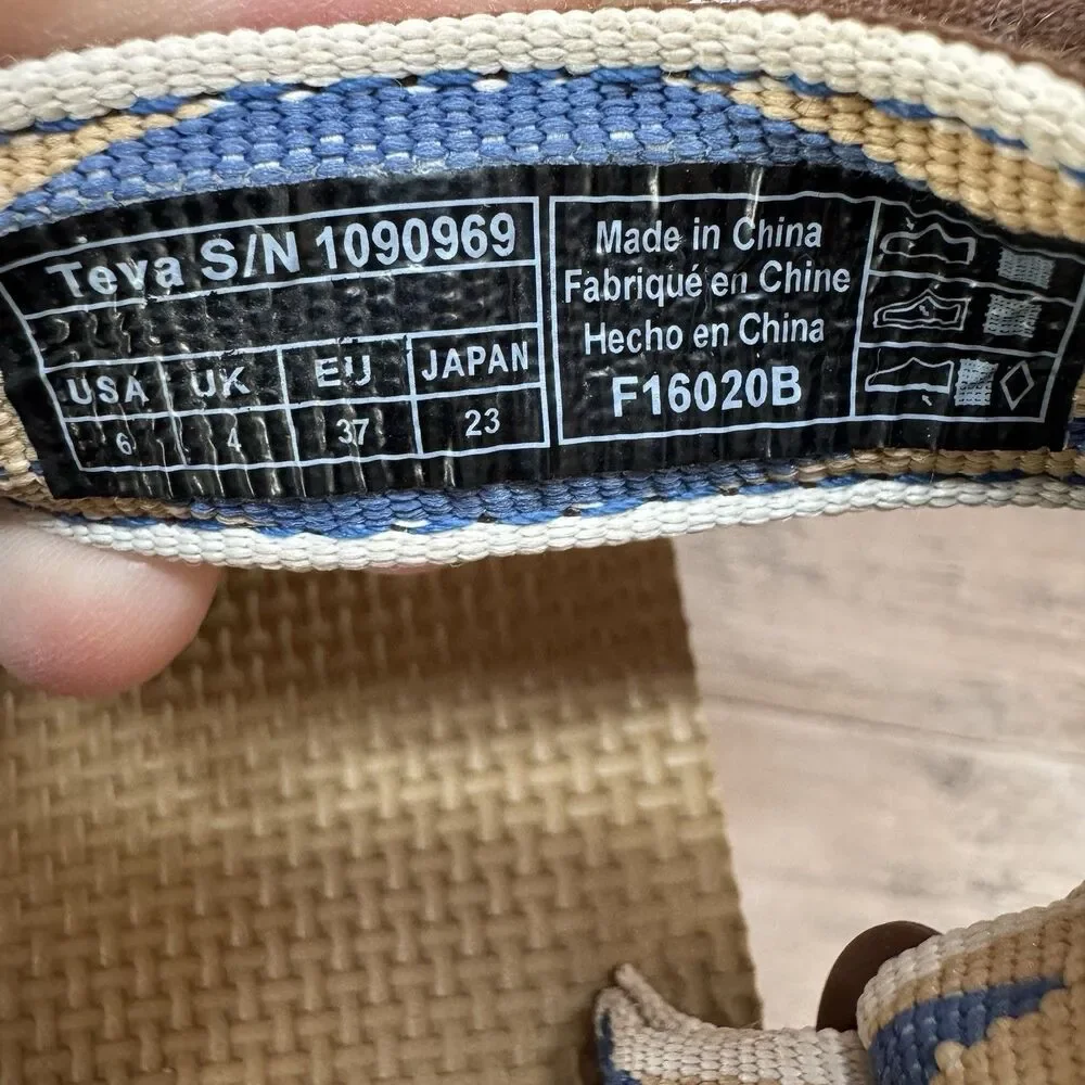 Teva Midform Universal Womens Size 6 Halcon Dark Blue Sandals 1090969 Aztec